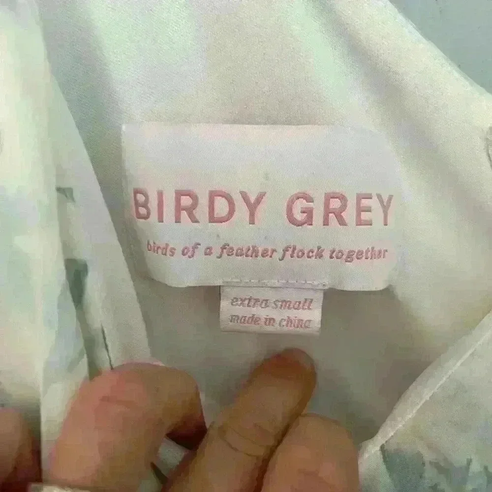 Birdy Grey Sage Bouquet Jane Convertible Bridesmaid Dress Size XS
